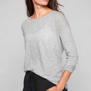 Athleta Transcend Long Sleeve Top Pink Purple XXS